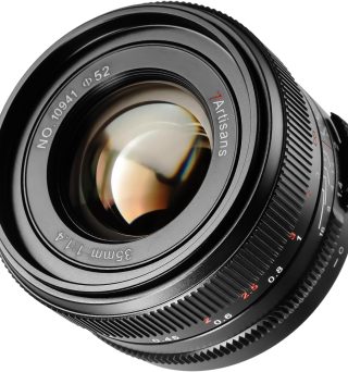 7artisans 35mm F1.4 Mark Ⅲ Full Frame Manual Focus Prime Lens Large Aperture Compatible with L Mount Mirrorless Camera(Black)