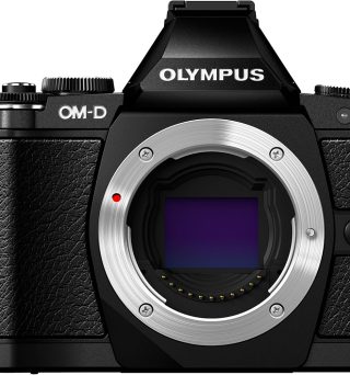 Olympus OM-D E-M5 16MP Live MOS Mirrorless Digital Camera with 3.0-Inch Tilting OLED Touchscreen [Body Only] Premium Black